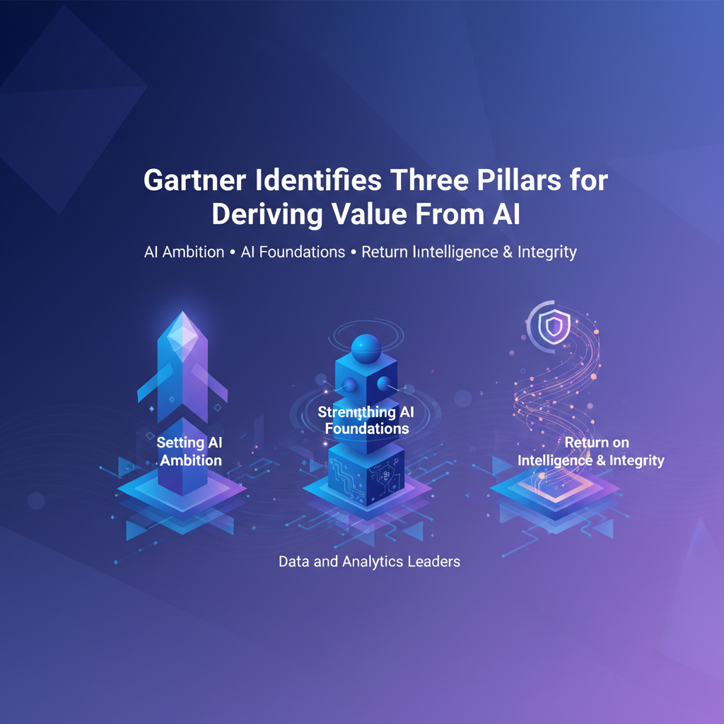 Gartner Xác định Ba Trụ cột để Thu được Giá trị từ AI